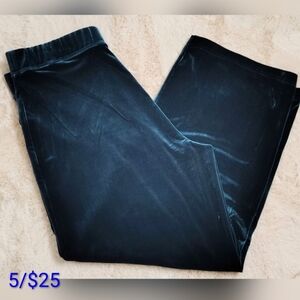 5 /$25 Susan Graver  Dark Green Velvet Joggers